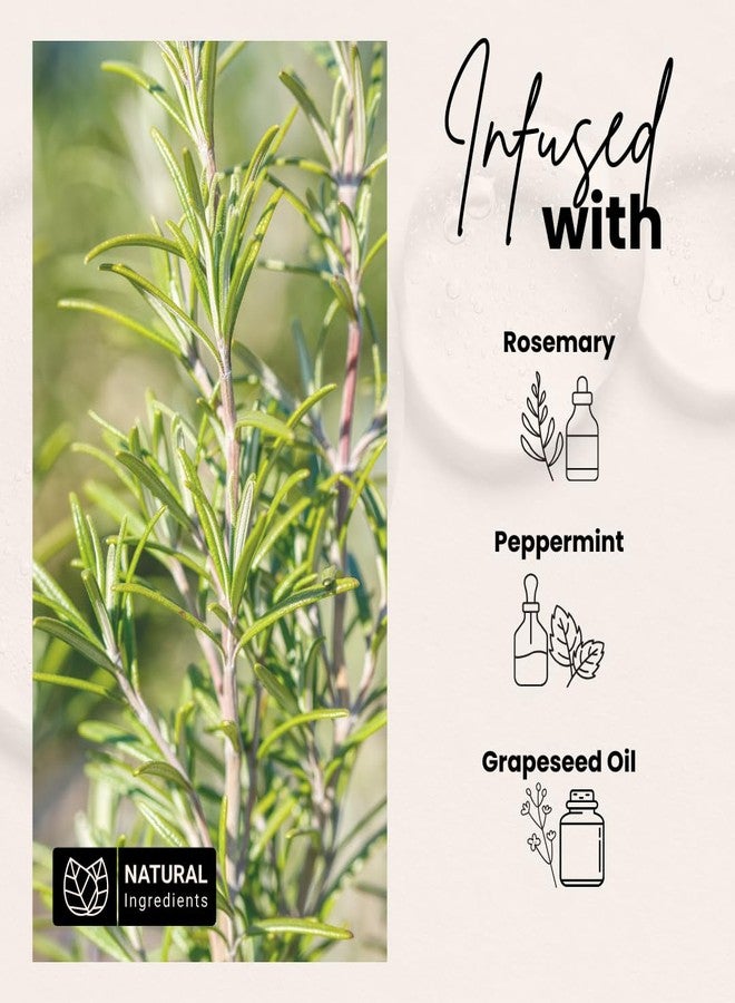 Bask & Lather Scalp Stimulator Hair Growth Oil, Cold Pressed Mint and Rosemary Blend with Grapeseed for Hair Growth, Organic Natural Leave in, All Hair Types, 4 Fl Oz - Image 3